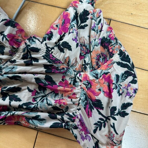 URBAN OUTFITTERS Out From Under Silky Floral Bra Bralette Crop Top Size Small - Picture 3 of 5